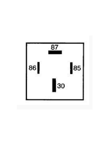 Relé 12V Hella 50A com 4 terminais