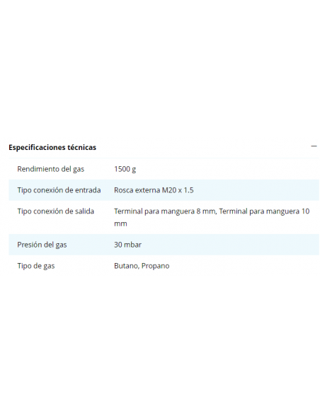 Regulador de presión Truma Monocontrol Cs 8/10 mm Regulador de presión Truma Monocontrol Cs 8/10 mm