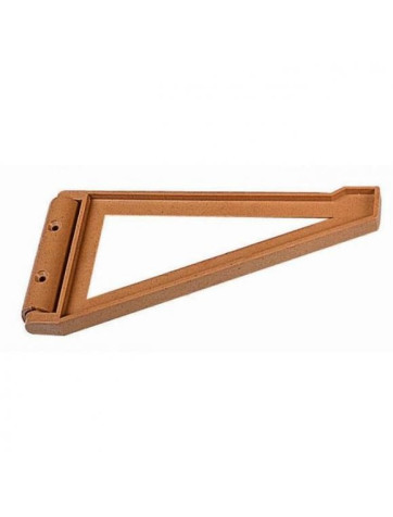 Swivel plastic square, pivoting with lateral support
