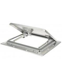 Mini claraboya extra plana de aluminio 26`5 x 21 cm