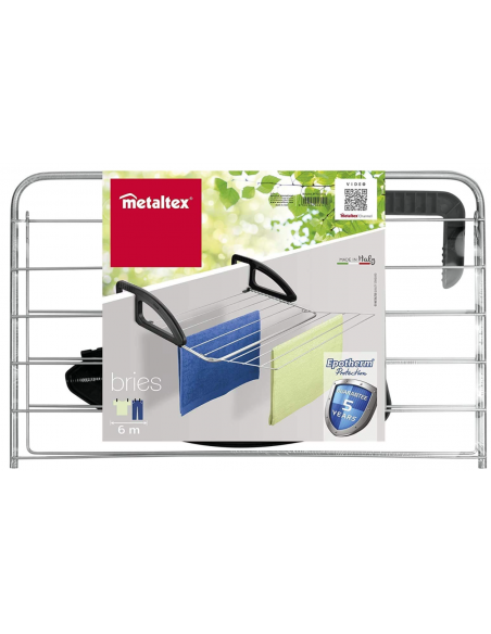 Tendedero extensible Metaltex con asas para ventanas o puertas Tendedero extensible Metaltex con asas para ventanas o puertas