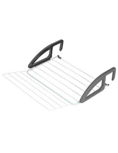 Tendedero extensible Metaltex con asas para ventanas o puertas