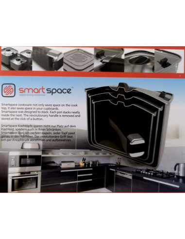 Set of square pots x3 units SmartSpace