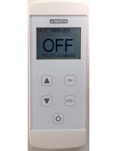 Mando a distancia o telecomando GRF para estufas pellets Piazzetta
