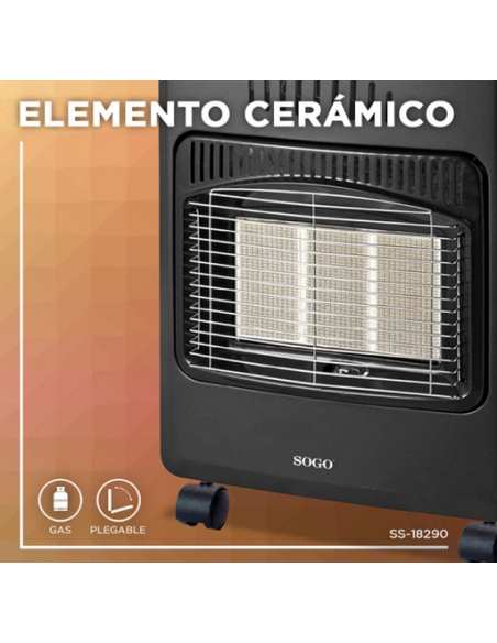 Fogão de cerâmica a gás dobrável ultrafino SOGO