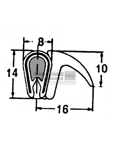 Joint d'étanchéité en caoutchouc pour fenêtres ou portes
