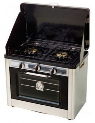 Forno com cozinha portátil para camping