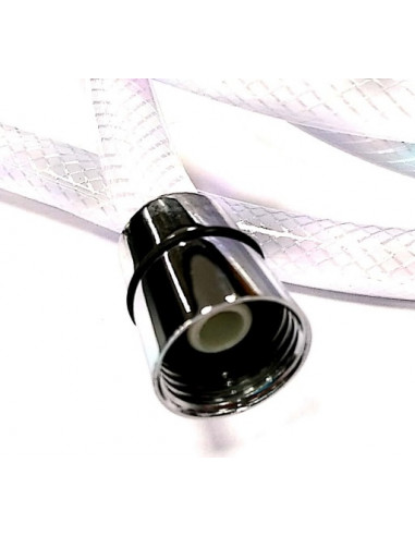 Flexo de ducha flexible 1/2" grifo - 3/8" ducha, 2'5 m