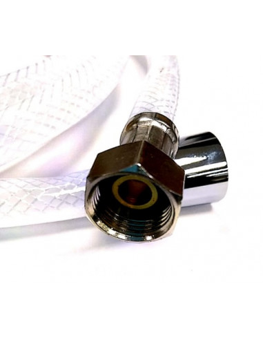 Flexo de ducha flexible 1/2" grifo - 3/8" ducha, 2'5 m