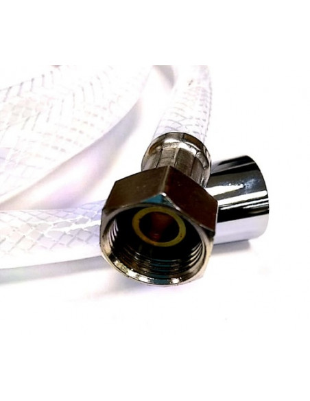 Flexo de ducha flexible 1/2" grifo - 3/8" ducha, 2'5 m Flexo de ducha flexible 1/2" grifo - 3/8" ducha, 2'5 m