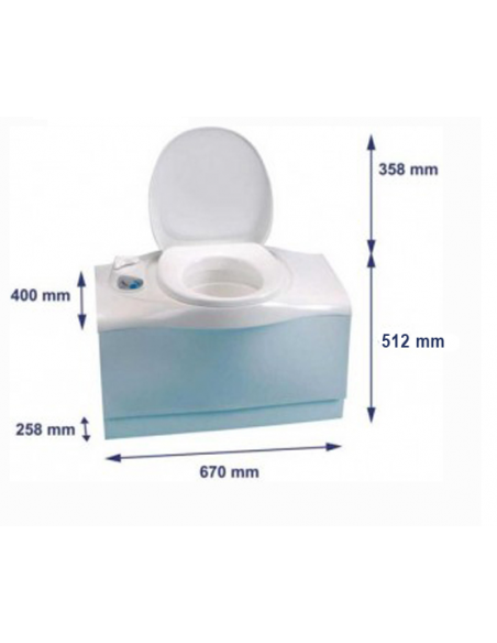 WC fixe Thetford C403 L Version droite