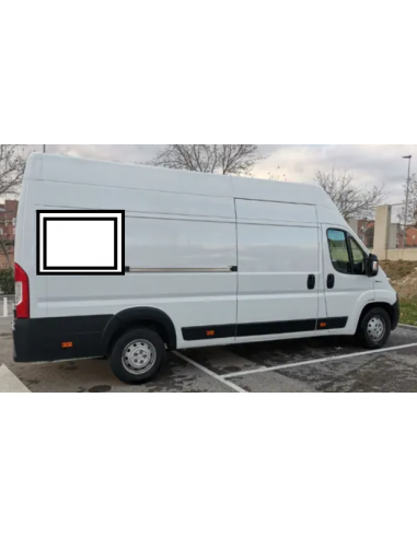 Janela deslizante traseira direita para Fiat Ducato a partir de 2007 1126 x 665 mm Carbest