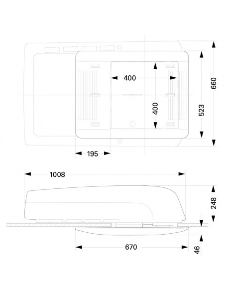 Truma Aventa Comfort air conditioner with cream frame Truma Aventa Comfort air conditioner with cream frame
