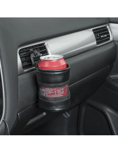 Cup holder with support to fix in ventilation duct