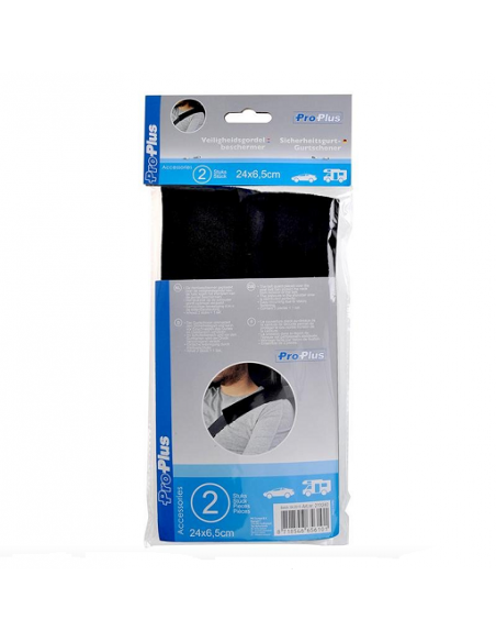 Protective covers for seat belts, set of 2 pieces