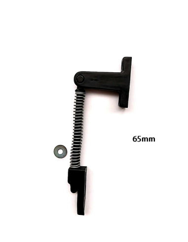 Black spring-loaded plastic compass for casement window