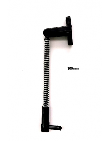 Black spring-loaded plastic compass for casement window