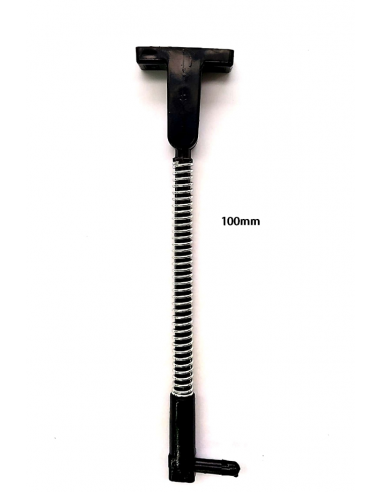 Black spring-loaded plastic compass for casement window