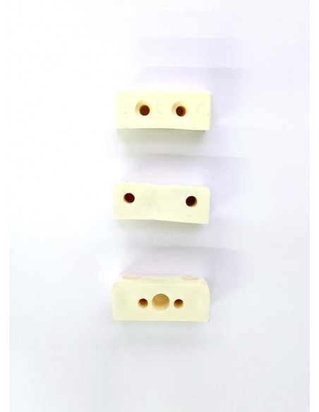 Support d'ancrage rectangulaire blanc pour meubles de caravane