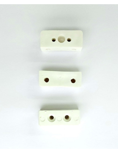 Support d'ancrage rectangulaire blanc pour meubles de caravane