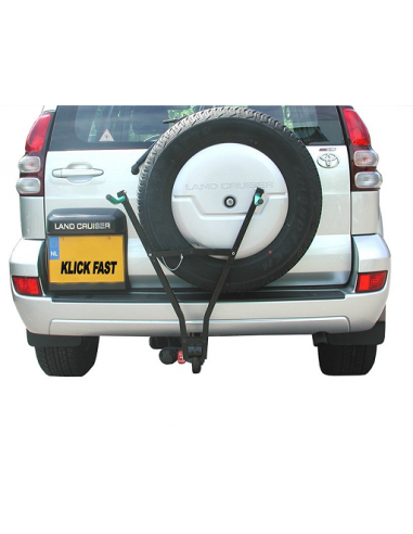 Klick Fast II bike rack with license plate holder