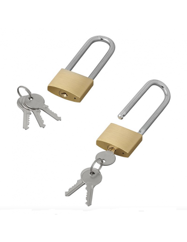 Lucchetto in ottone da 40 mm con arco lungo 75 mm