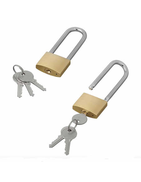 Candado de latón 40mm con grillete largo 75mm