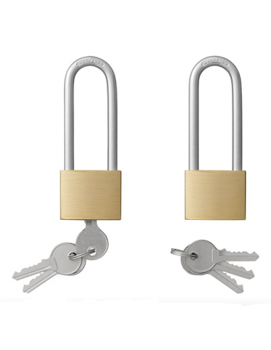 Cadenas en laiton de 40 mm avec anse de 75 mm de long