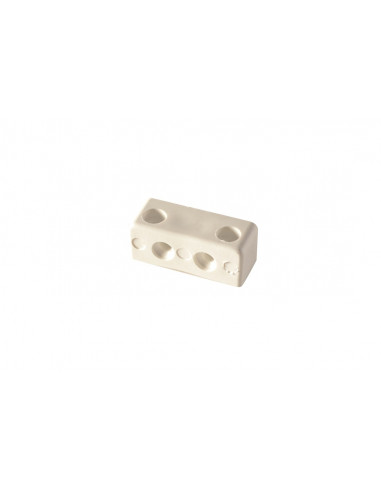 Escuadra anclaje blanca rectangular para mueble de caravana
