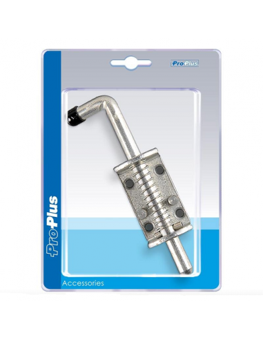 Spring latch with trailer door safety lock