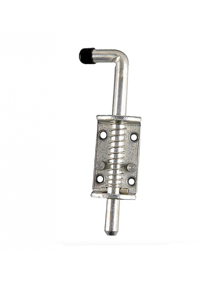 Spring latch with trailer door safety lock