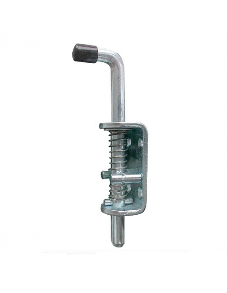 Spring latch with trailer door safety lock