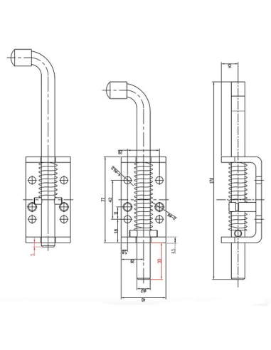 Spring latch with trailer door safety lock