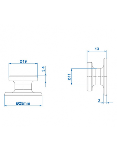 Round cable holder 10 pieces