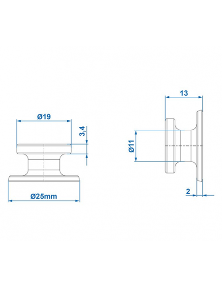 Round cable holder 10 pieces