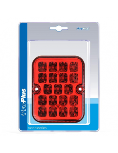 Luz antiniebla trasera 100 x 81mm 19 led