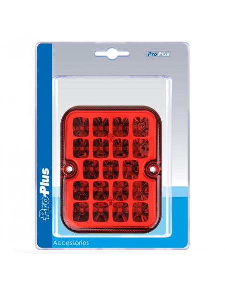 Rear fog light 100 x 81mm 19 leds