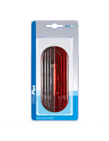 Luz de afastamento LED vermelha/branca esquerda