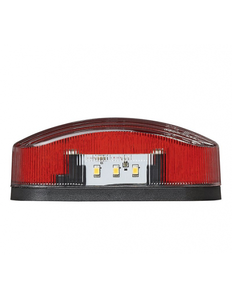 Luz de afastamento LED vermelha/branca esquerda