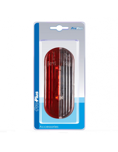Luz de gálibo LED rojo / blanco derecha