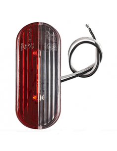 Luz de gálibo LED rojo / blanco derecha