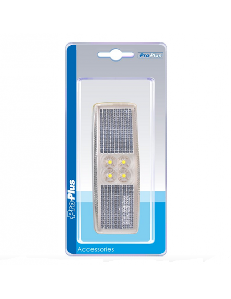 Luz blanca para posición frontal de 12/24V y LED de 110x40mm Luz blanca para posición frontal de 12/24V y LED de 110x40mm