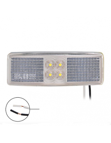 Luz blanca para posición frontal de 12/24V y LED de 110x40mm