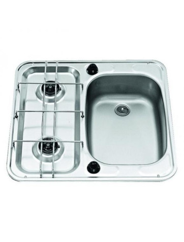 Cuisinière à gaz encastrable avec évier Dometic Smev