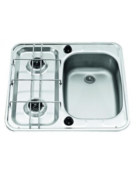 Cozinha com fogão a gás embutido com pia Dometic Smev Cozinha com fogão a gás embutido com pia Dometic Smev