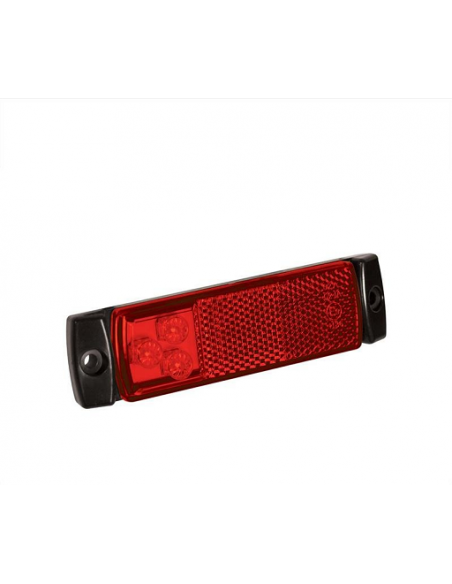 Luz roja para posición trasera de 12/24V y led de 126x30mm Luz roja para posición trasera de 12/24V y led de 126x30mm