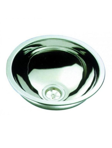 Lavabo redondo 29 cm de acero inoxidable