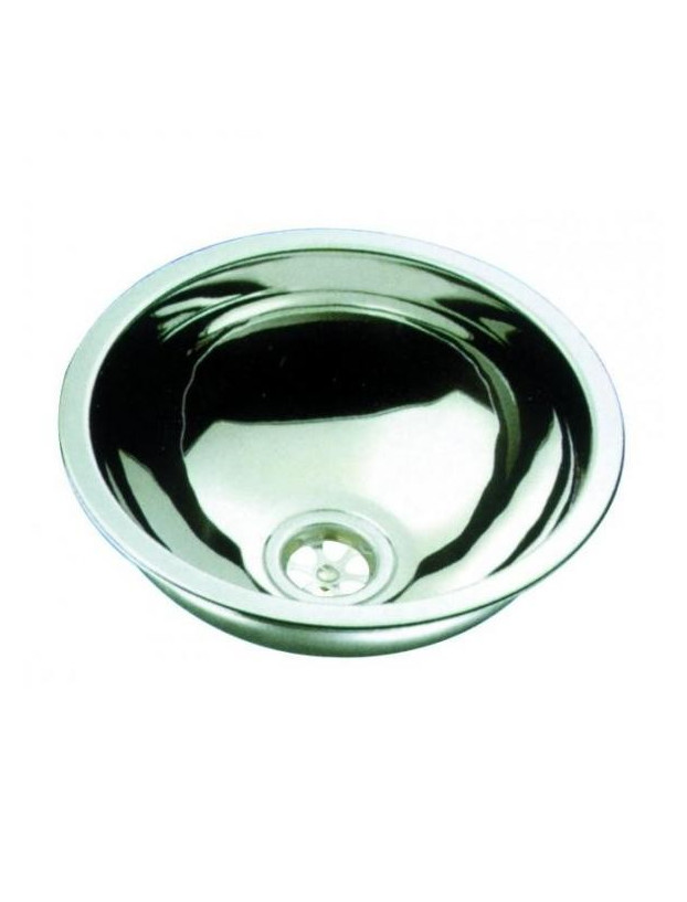 Lavabo redondo 29 cm de acero inoxidable