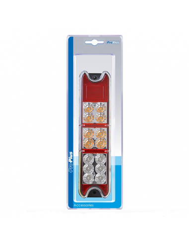 4-Funktions-Rücklicht 192x51mm 18LED