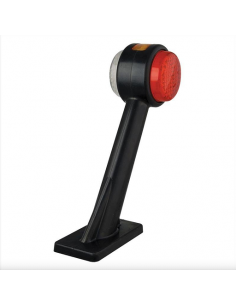 Luz de gálibo acodado rojo/blanco izquierdo Pro Plus